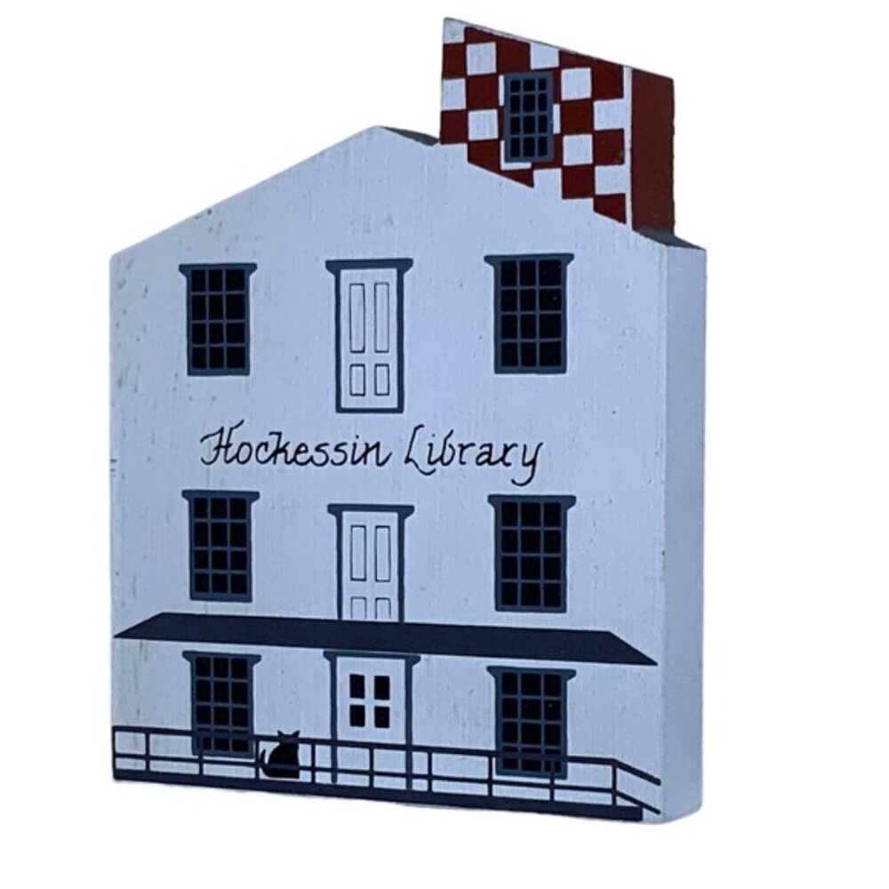 Delaware Vintage Historic Village of Hockessin Wood Buildings Firehouse Library - Picture 6 of 16